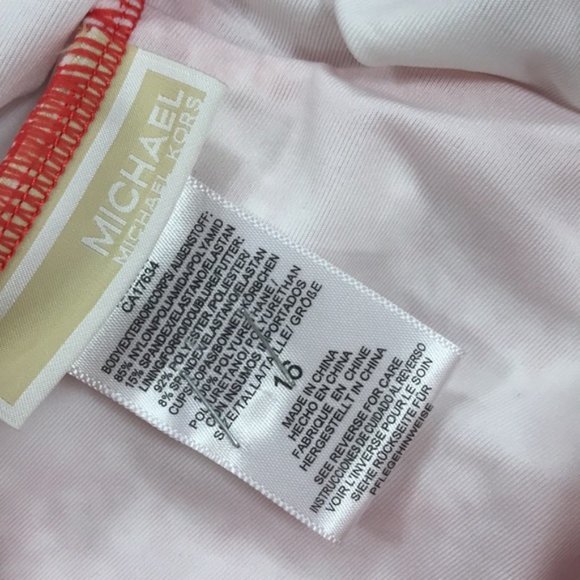 MICHAEL Michael Kors Red Floral One Piece Swimsuit - Picture 7 of 7